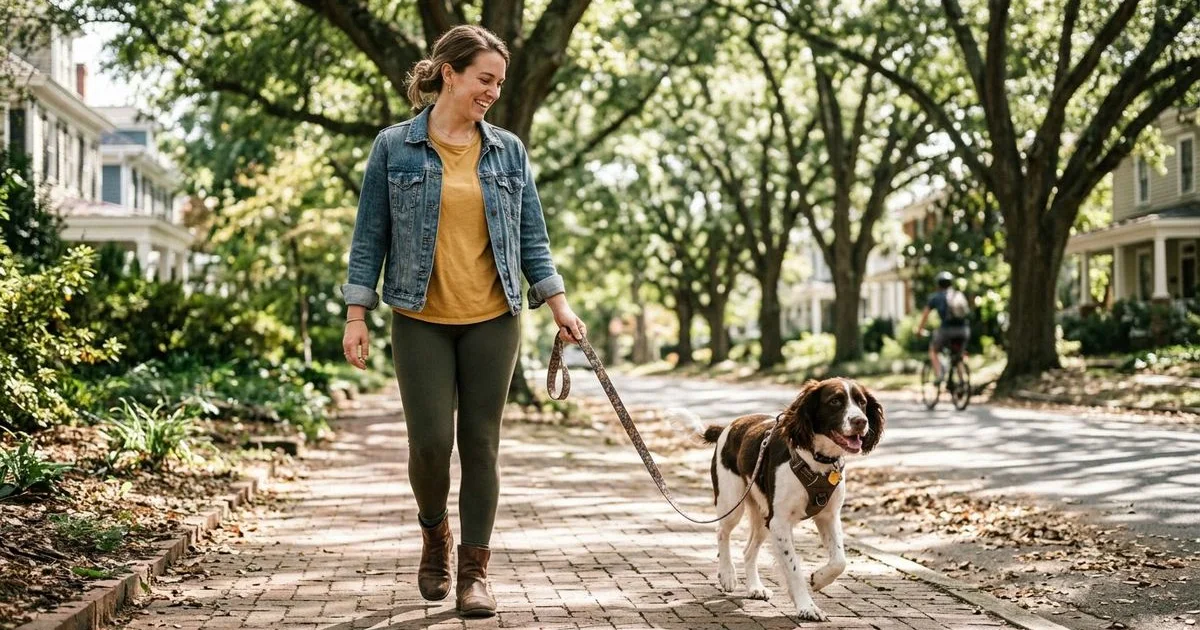 The Benefits of Midday Dog Walks for Working Professionals in Durham