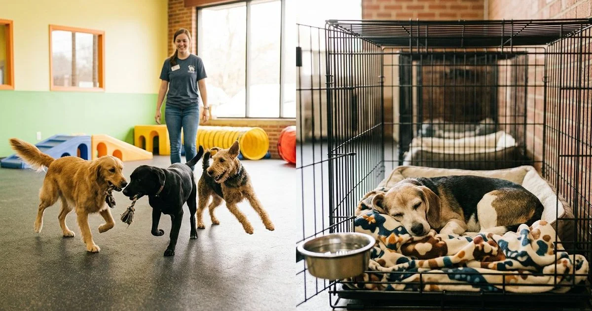 Open Play vs. Crate Rest at Daycare: Which Is Better for Your Dog?