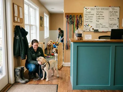 Reception at Dog Daycare Durham
